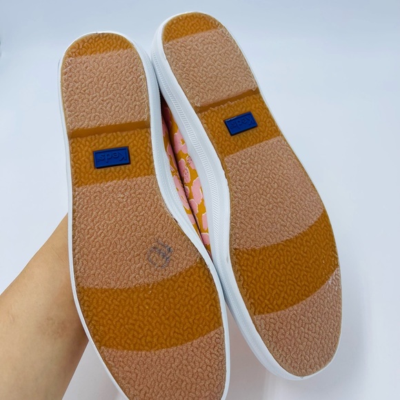 New Keds Womens 9 Yellow Pink Spotted canvas sneakers shoes - Picture 4 of 8